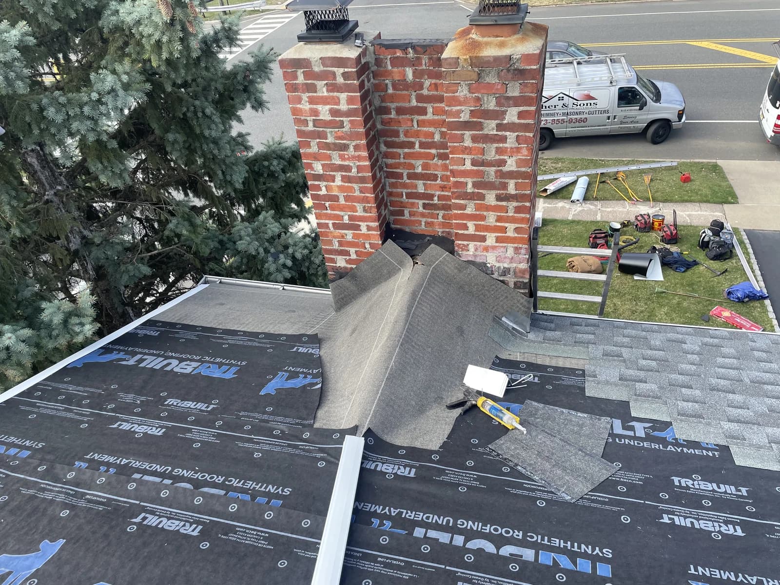 Roofing project 6 by Father & Sons NJ Construction serving Clark, NJ