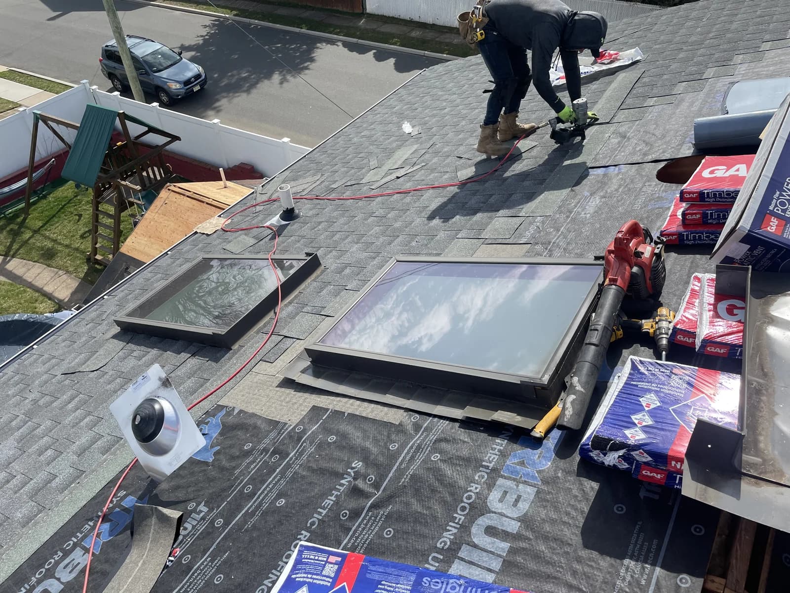 Roofing project 1 by Father & Sons NJ Construction serving Alpine, NJ