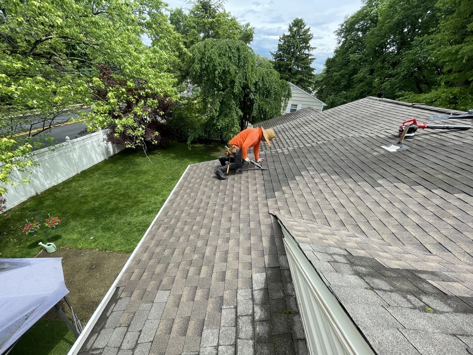 Roofing project 3 by Father & Sons NJ Construction serving Edison, NJ